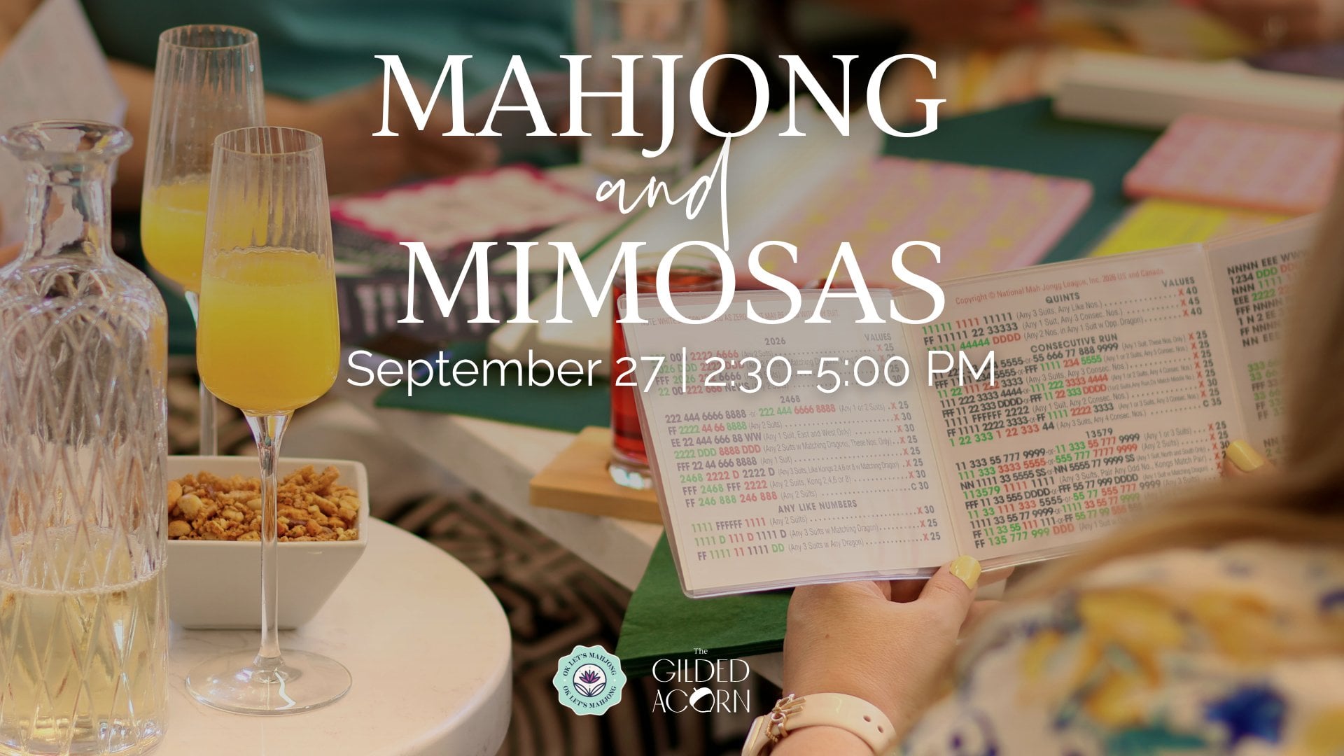 Mahjong & Mimosas at Gilded Acorn