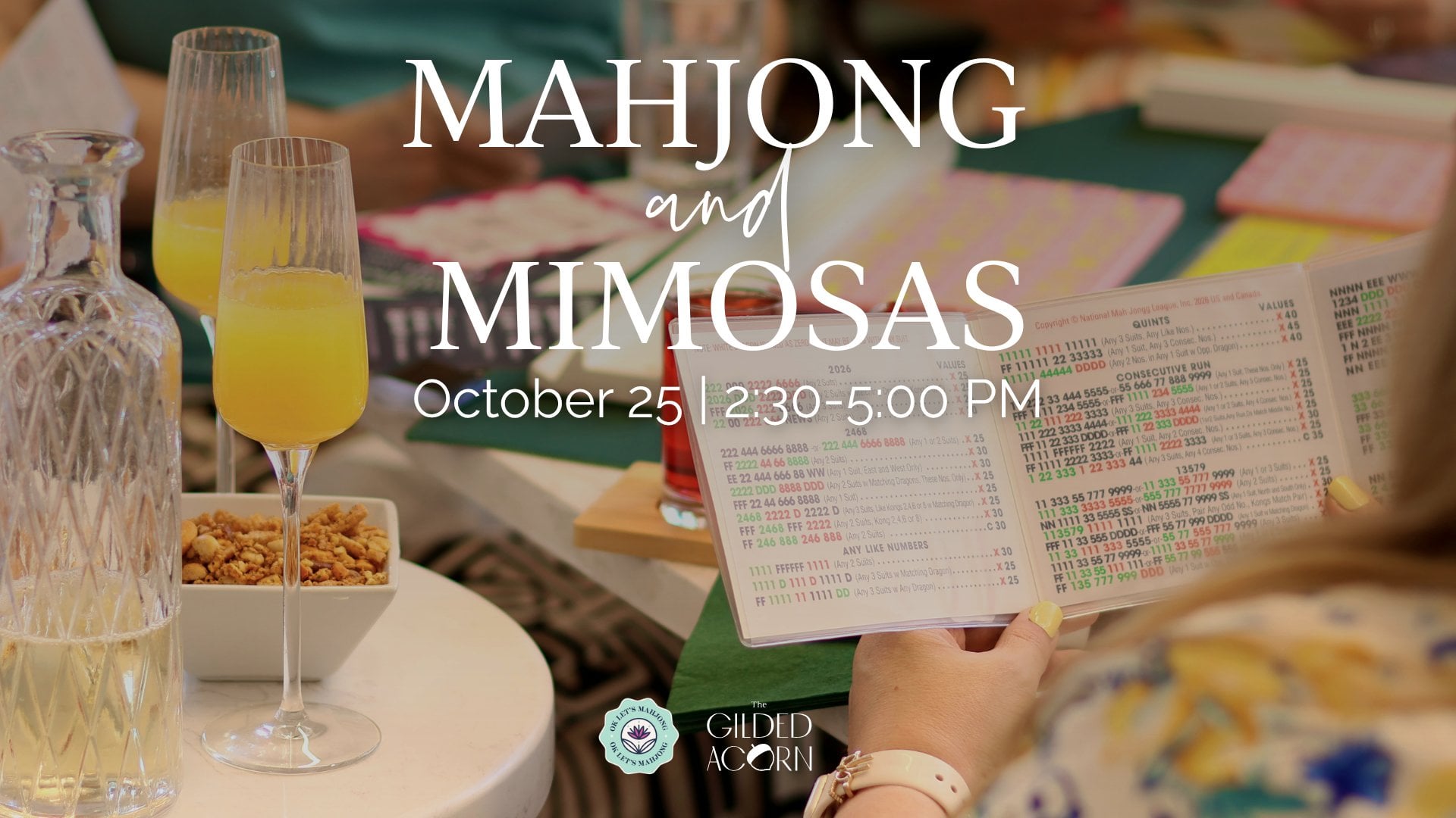 Mahjong & Mimosas at Gilded Acorn