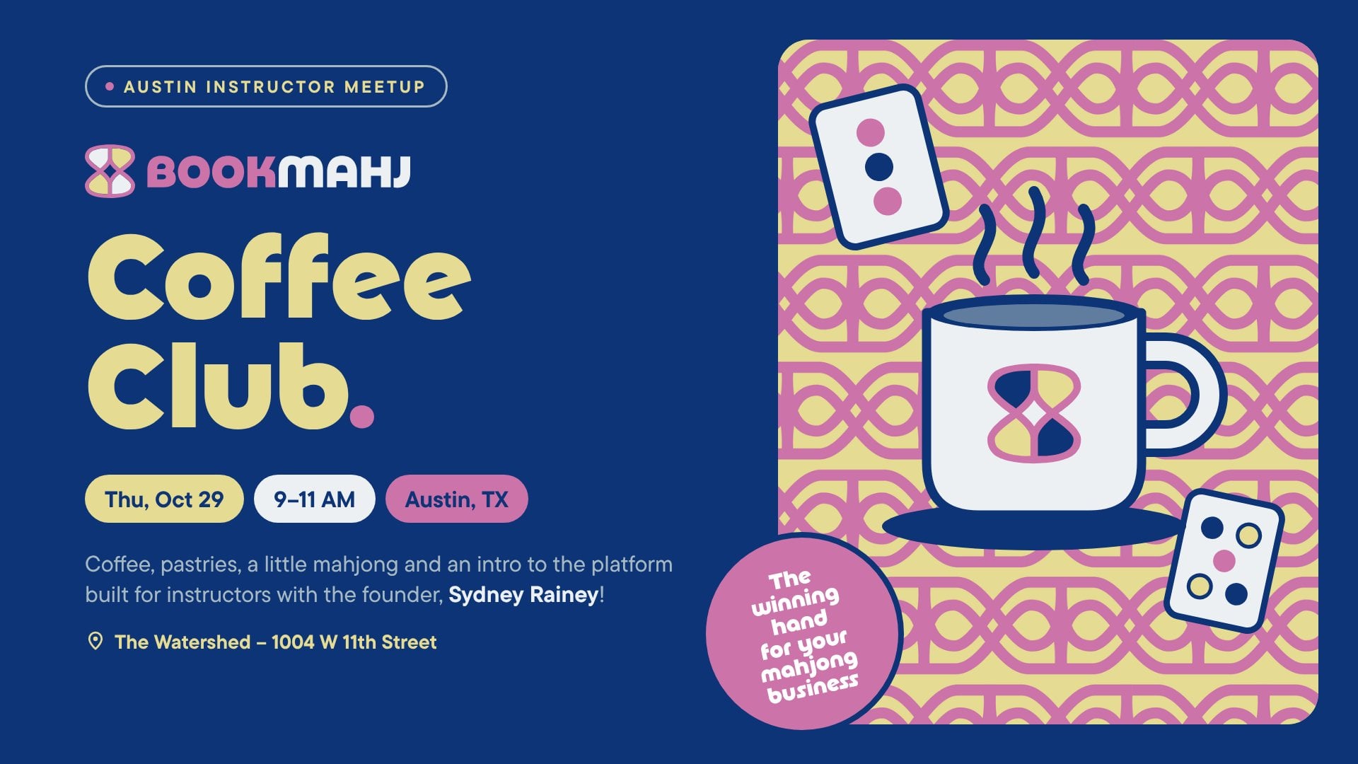 BookMahj Coffee Club: Austin Instructor Meetup