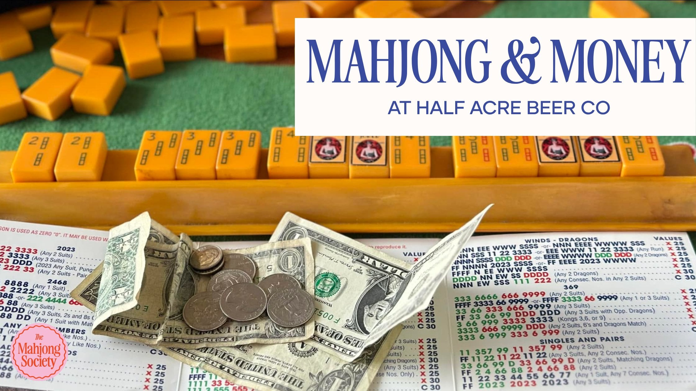 Mahjong & Money at Half Acre Beer Co